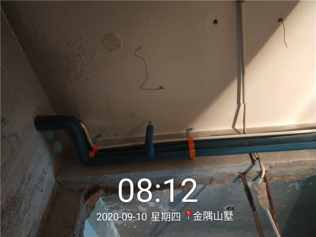 金隅山墅大金中央空調一拖七系統(tǒng)安裝案例